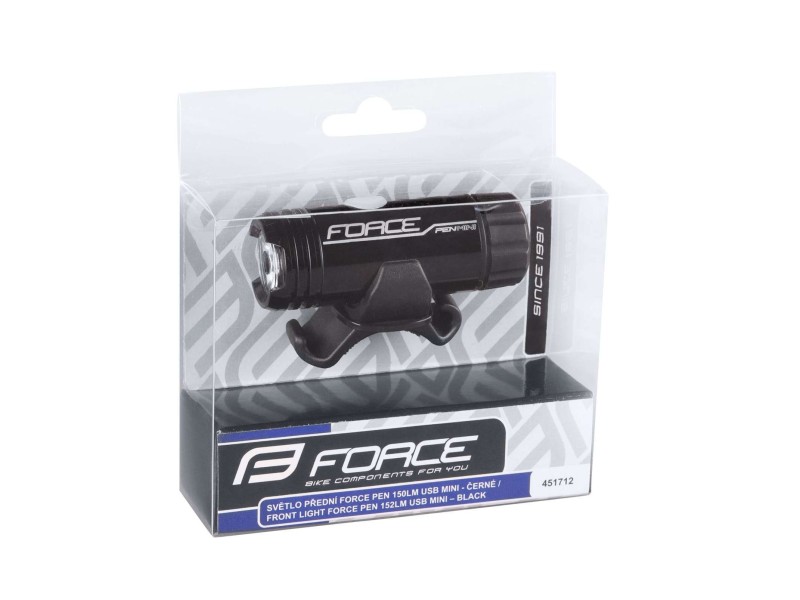 Εμπρόσθιο φανάρι FORCE Pen mini USB 150LM (451712) Εμπρόσθιο φανάρι FORCE Pen mini USB 150LM (451712)