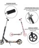 SCOOTER NILS EXTREME HA205 PU 205MM ΡΟΖ SCOOTER NILS EXTREME HA205 PU 205MM ΡΟΖ