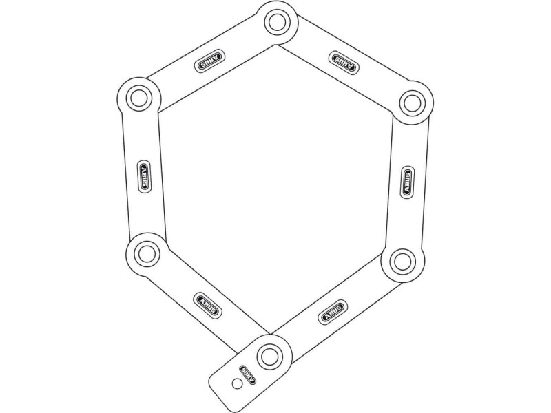 Κλειδαριά ABUS 5700/80 UGRIP BORDO
