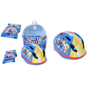 Σετ κράνος και προστατευτικά Paw Patrol 52-56cm